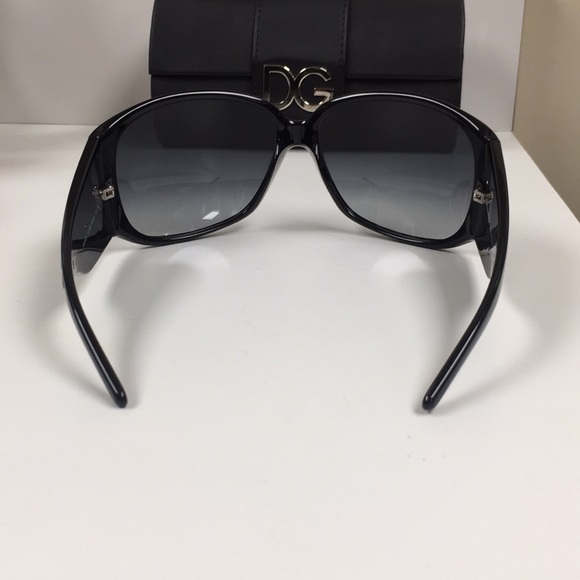 Dolce&Gabbana 65MM Black on Black Silver Logo Sunglasses Never Used